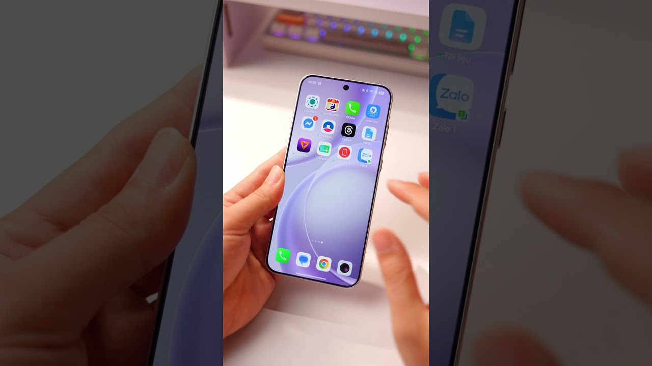 Nhìn vào Oppo Find X9s: Viền màn hình mỏng thật sự!