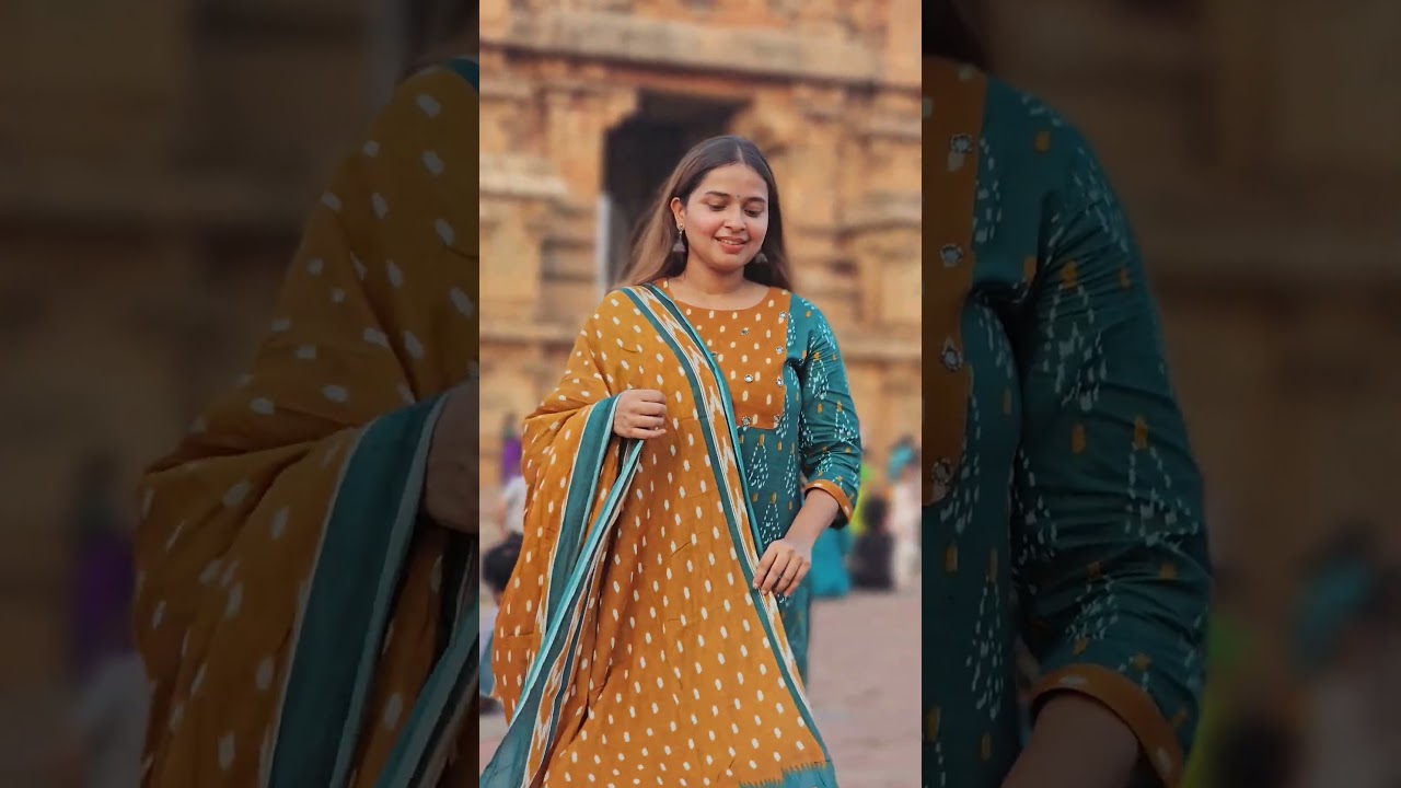 Outfit I wore in Thanjavur🌸 Vacation outfit #ashortaday #youtubeshorts #thanjavur