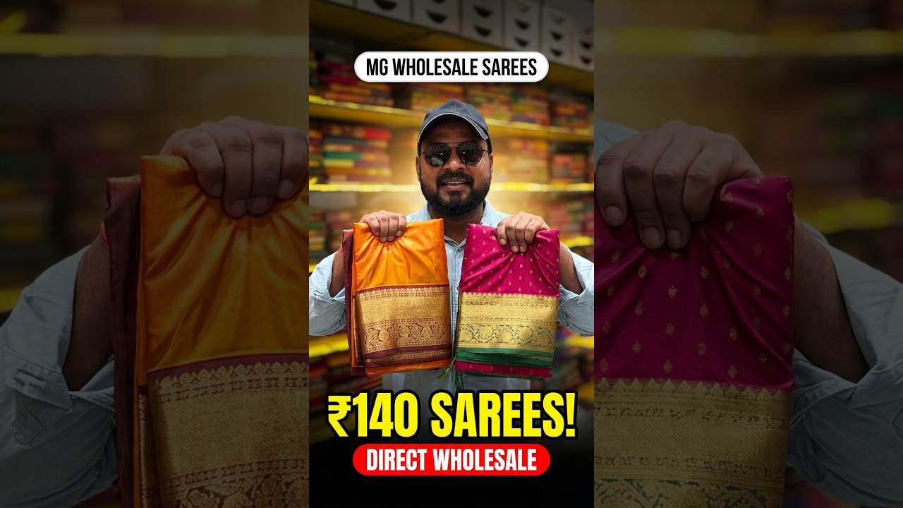 Biggest Wholesale Sarees Store in Hyderabad #sarees #wholesale #mgwholesalesareesstore #shorts