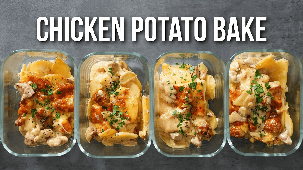 High Protein Chicken Potato Bake | Comfort Meal Prep