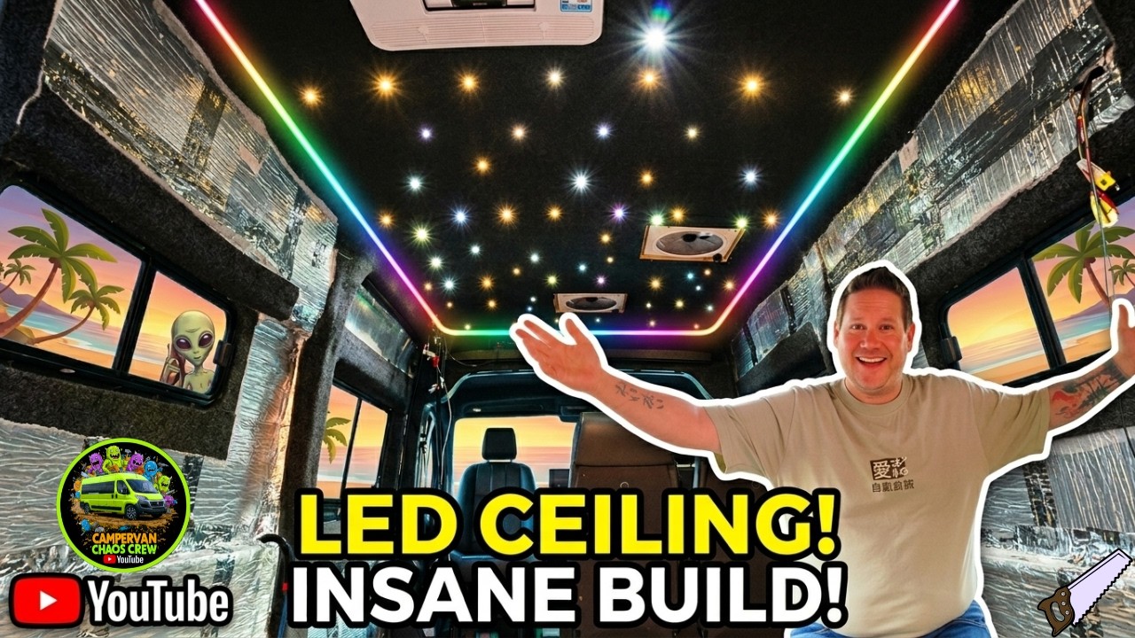 Campervan DIY LED Ceiling Build| Fiat Ducato