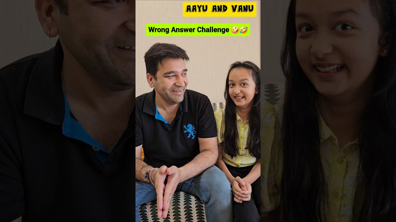 One CORRECT Answer and you are OUT 🤪🤣 #aayuandvanu #shorts #challenge