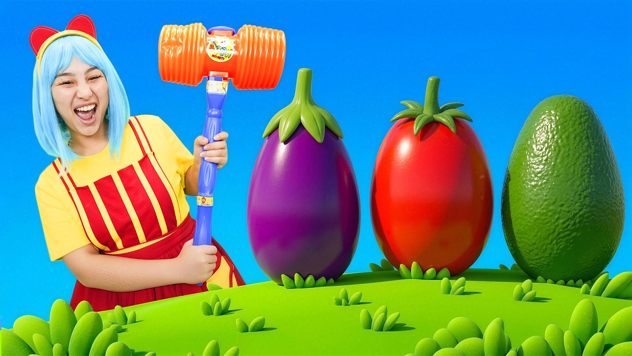Vegetables in Surprise Eggs 🥚🥕 +MORE | TigiBoo Kids Songs Nursery Rhymes