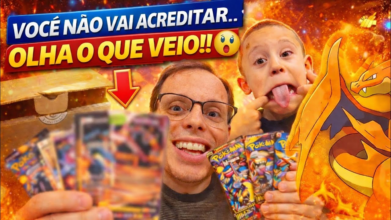 Abrindo Cartas Pokémon com Meu Filho… Olha o Que Veio! 😱🔥