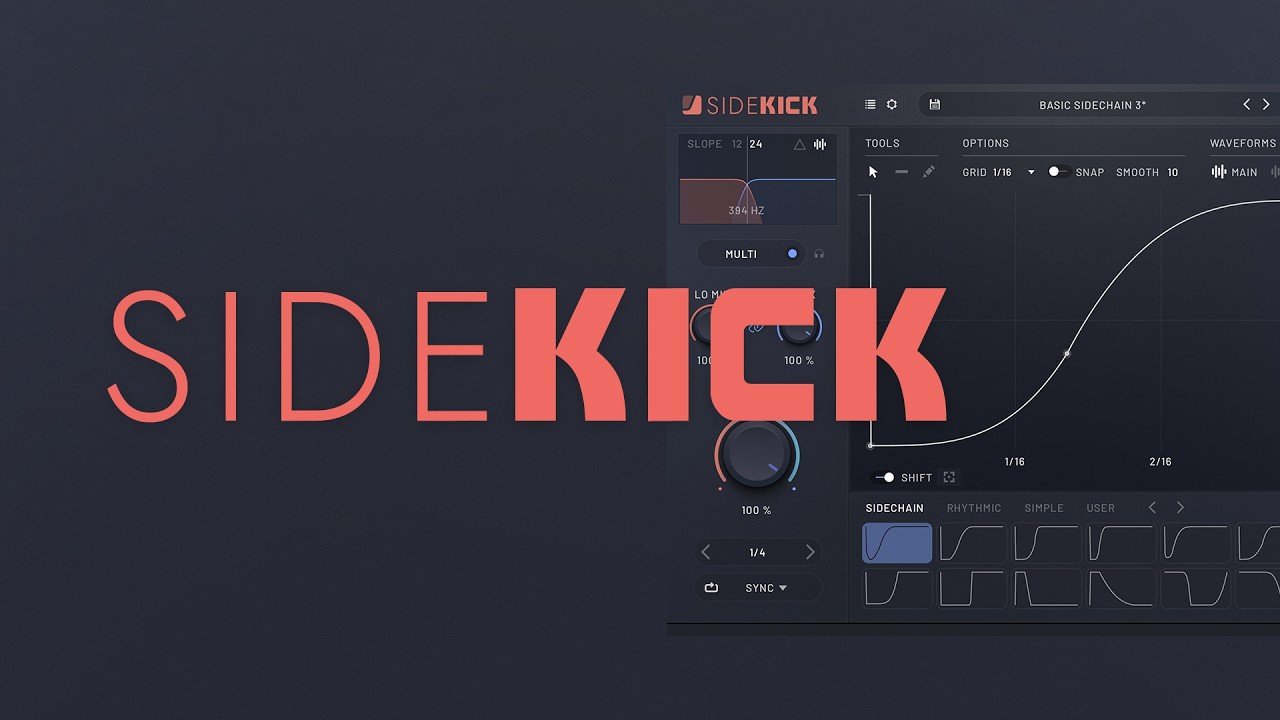 Meet SideKick: Modern Volume Shaping, Spectral Ducking, and Creative Sidechaining