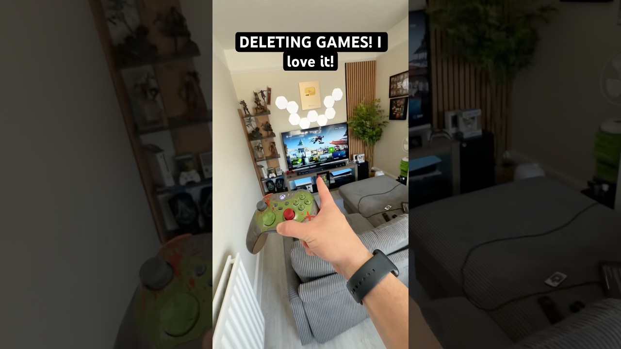 I actually love DELETING games #gaming