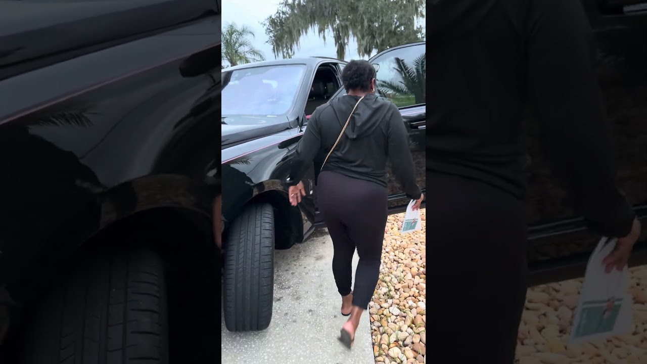 Mom & son see a Rolls Royce & this happens 😂 Watch til end #shorts