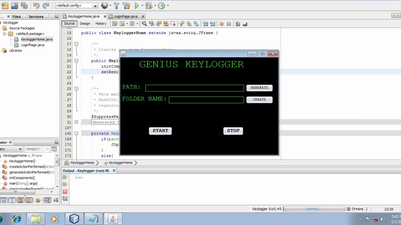 HOW TO MAKE A KEYLOGGER WITH JAVA SWING - PART4