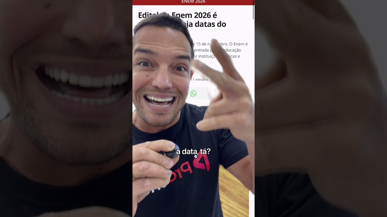 💥 novidades sobre o edital do Enem 2026 #shorts #enem2026 #enem