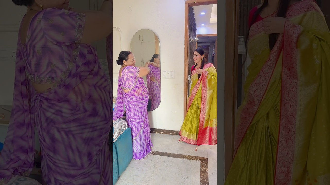 Mini vlog ❤️😍 #shorts #ytshorts #trending #viral #love #bonding #saree #jewellery