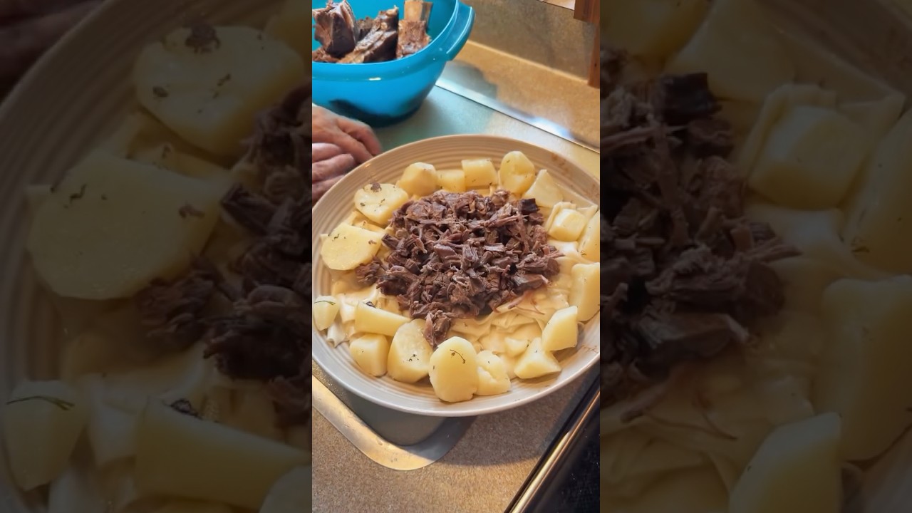 Учу свекровь-американку готовить Бешбармак! 🇺🇸 video by @kasprzaksofi #kazakhcooking #beshbarmak