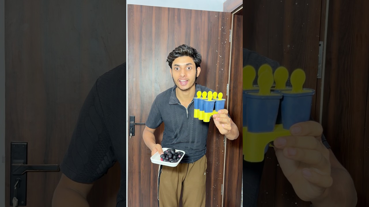 Doraemon Ke Liye Banai🍇 Jamun Ice-Cream😋 #cooking #food #recipe #vlog #dalyvlog #shorts #jamun
