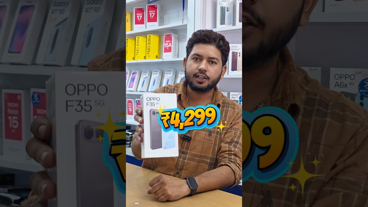 OPPO F33 पर ₹4,299 OFF + इतने सारे GIFTS! 😱🔥 #OPPOF33 #ShaukatMobileHub