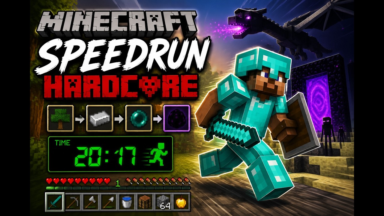 MINECRAFT SPEEDRUN HARDCORE