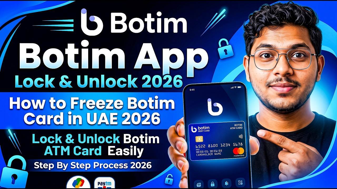 Botim Card Lock & Unlock 2026 | Freeze & Unfreeze Botim Prepaid Card (Latest Update) 2026