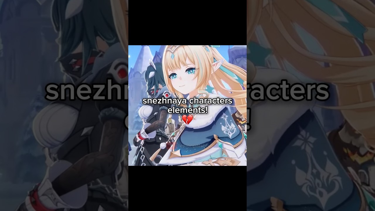 all snezhnaya characters confirmed elements! #genshinimpact #genshin #hoyoverse #shorts