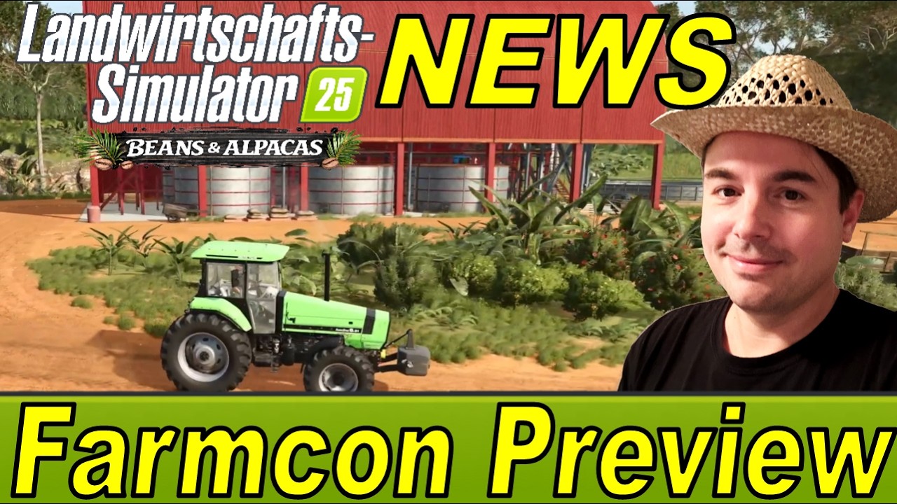 LS25 Farmcon 🚜 Preview Neue Map es kommt Farbe ins Spiel #fs25 Beans & Alpacas #farmcon #FS25