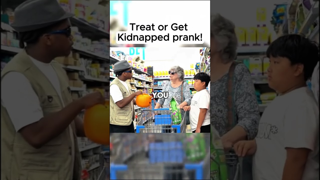 Treat Or Get Kidnapped Prank #shorts #pranks #funnymoments #kidnap #prank #top5 #douxlasdavis #fyp