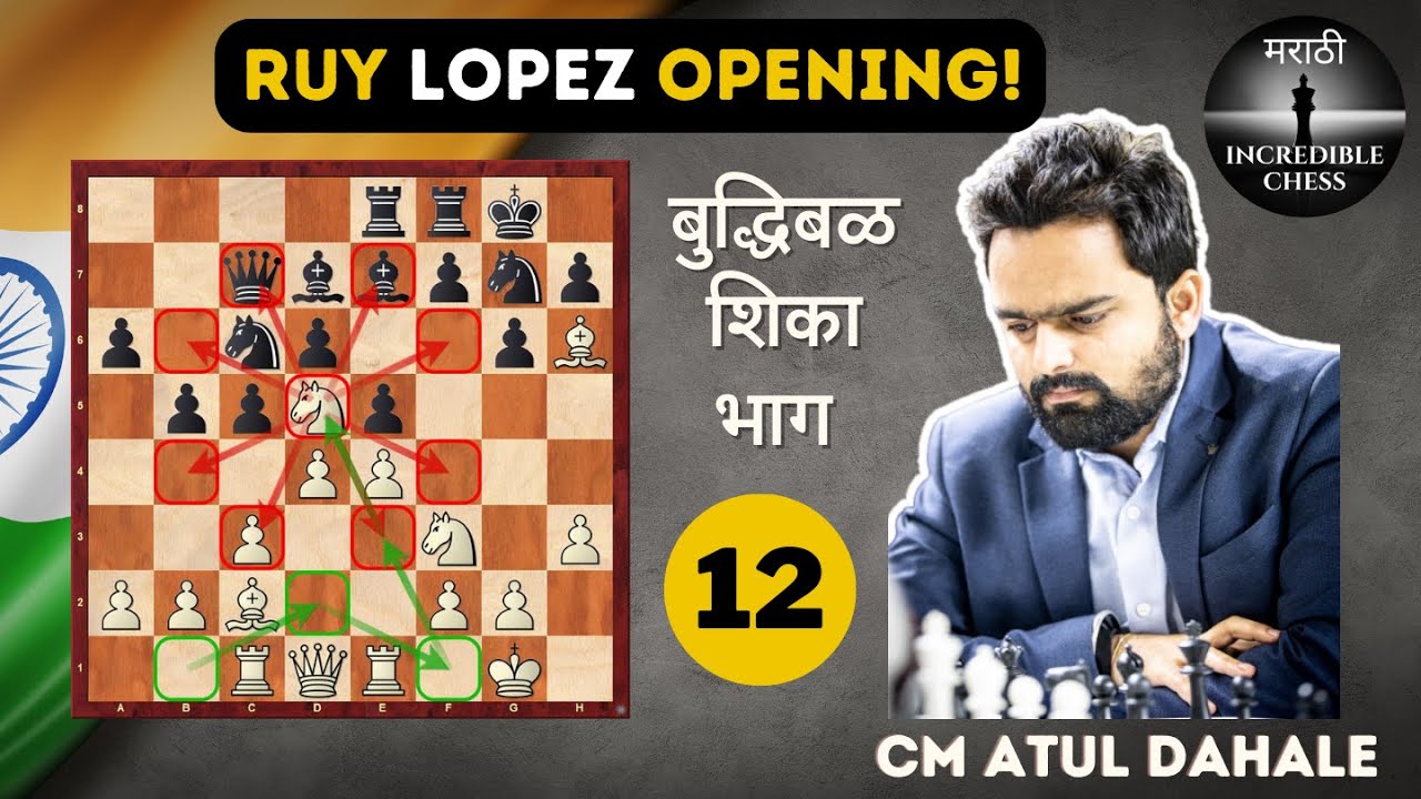 Ruy Lopez Opening शिका | Incredible Chess मराठी by Atul Dahale