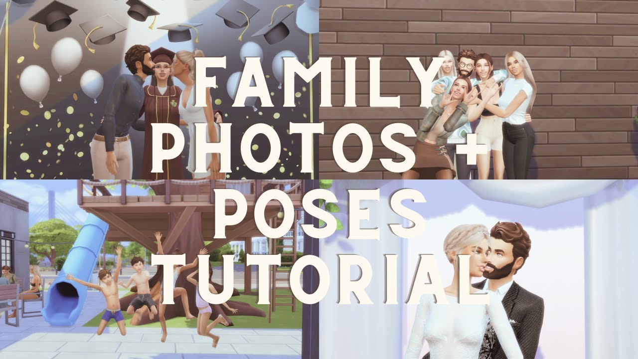 THE SIMS 4 | FAMILY PHOTOS + POSES TUTORIAL + photographic memory mod! ♡