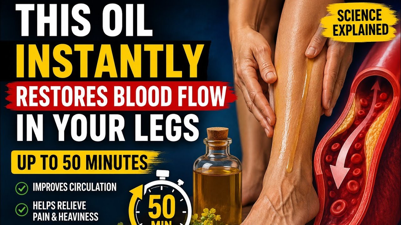 This Oil Instantly Restores Blood Flow in Your Legs? The Science Explained