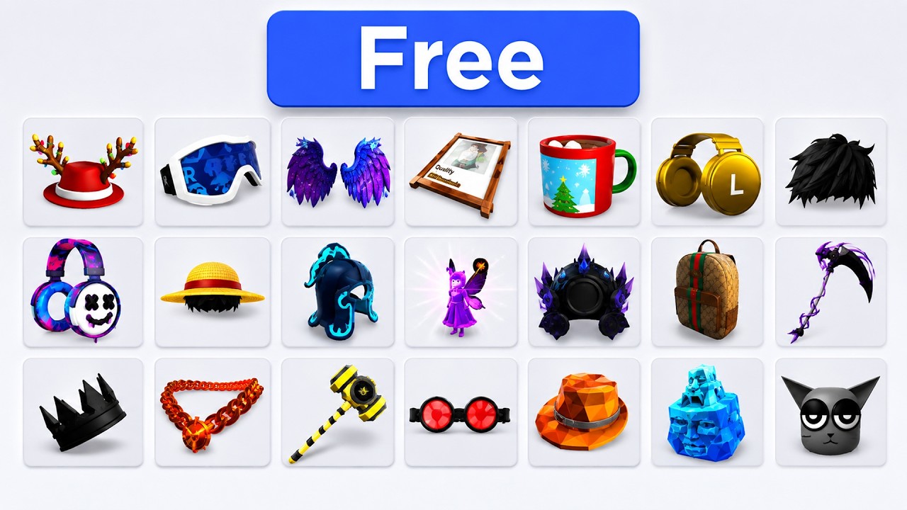 The ULTIMATE FREE ROBLOX ITEMS Compilation