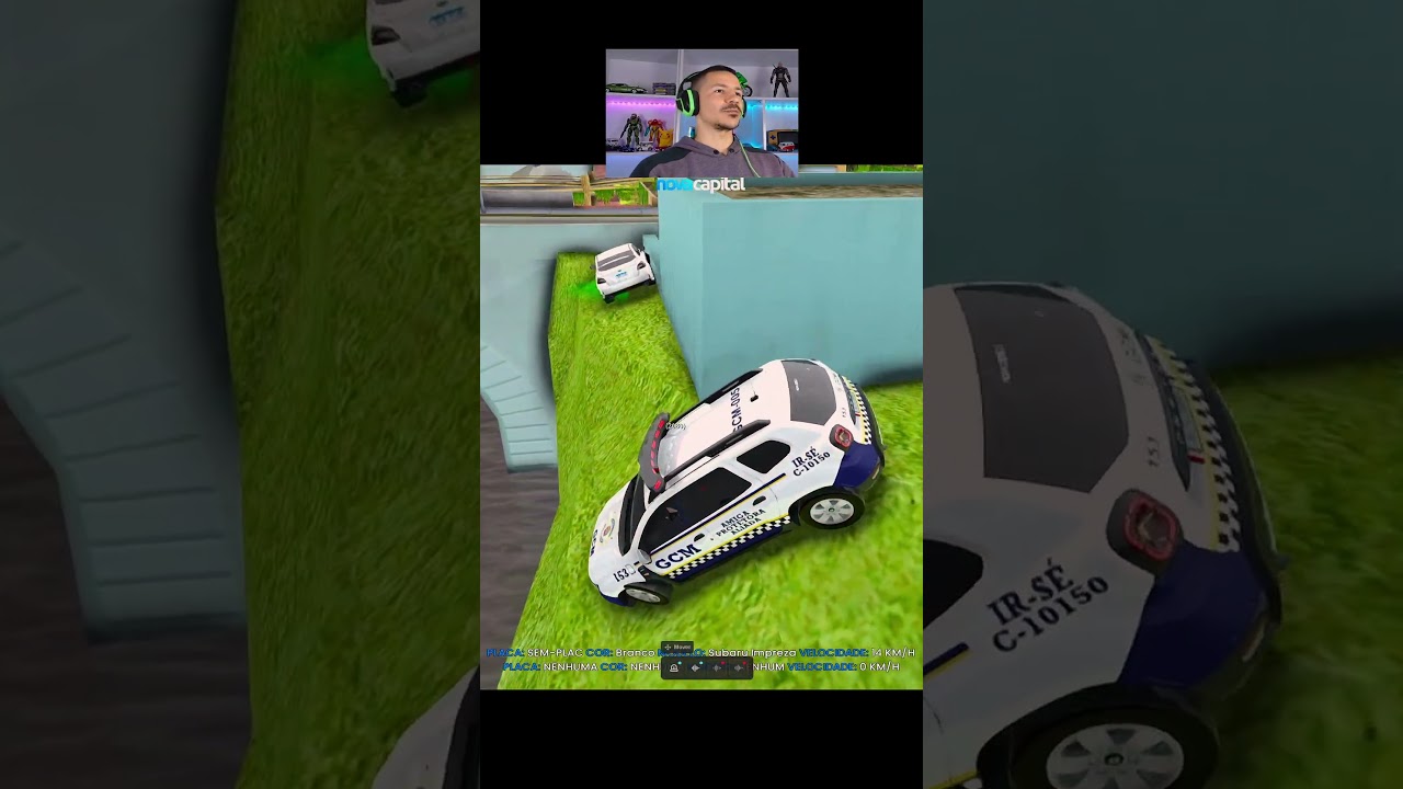 Ele ainda conseguiu enganar o policial no capital nessa fuga insana no gta rp #shorts #viralvideo