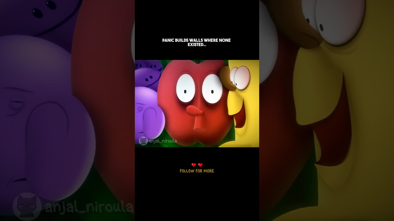 PANIC BUILDS WALLS WHERE NONE EXISTED... #cartoon #funny #viral #shorts