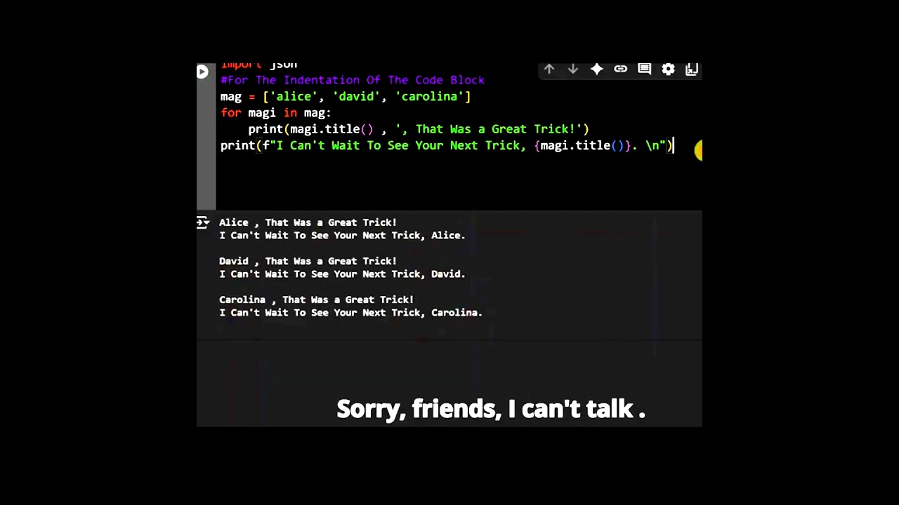 Python Indentation For Loop  #coding #python #learnpython #programming