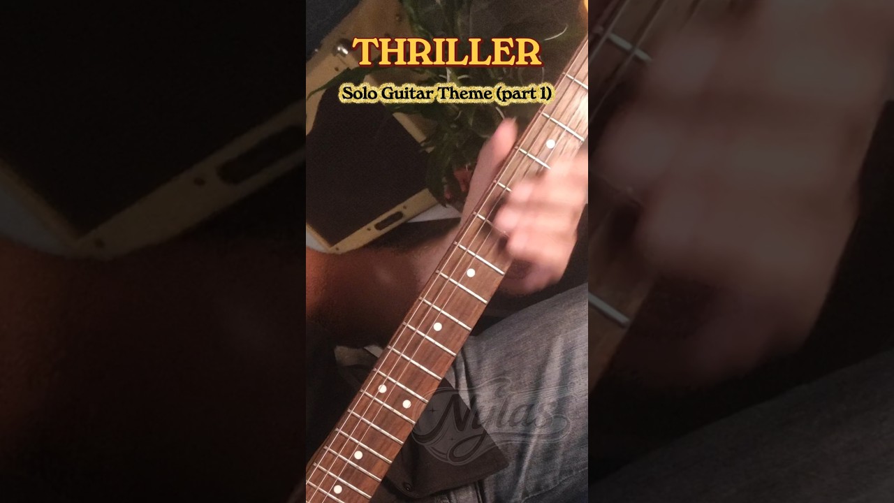THRILLER - Inspiration Solo Guitar (Theme with Tab) #thriller #michaeljackson