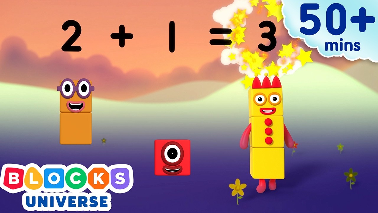 Super Simple Sums to Help Kids Learn Math | Learn to Count for Kids Compilation | Numberblocks