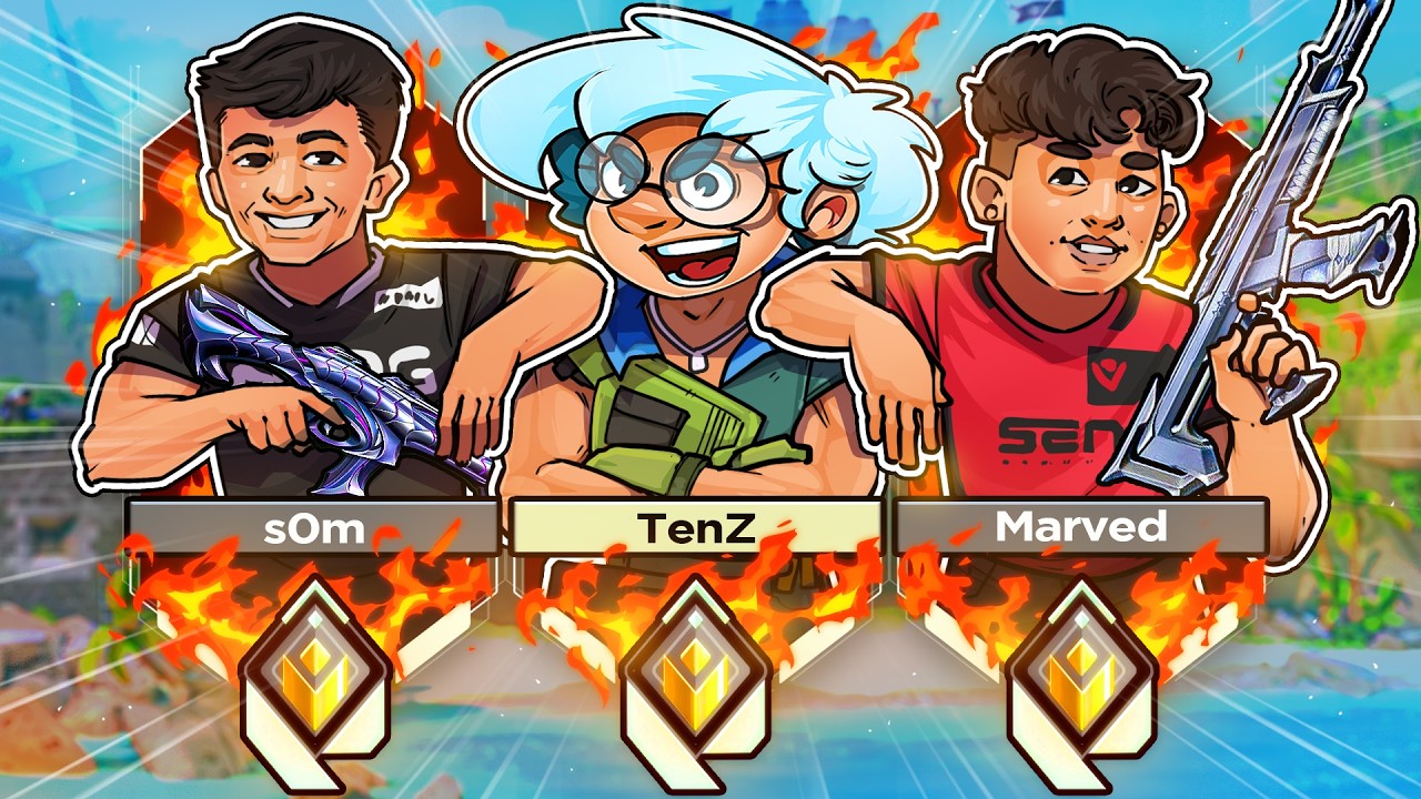 I RANDOMLY QUEUED INTO S0M & MARVED !!! | TenZ
