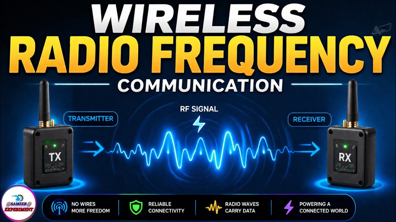 Radio Frequency Communication#science #technology#wireless 