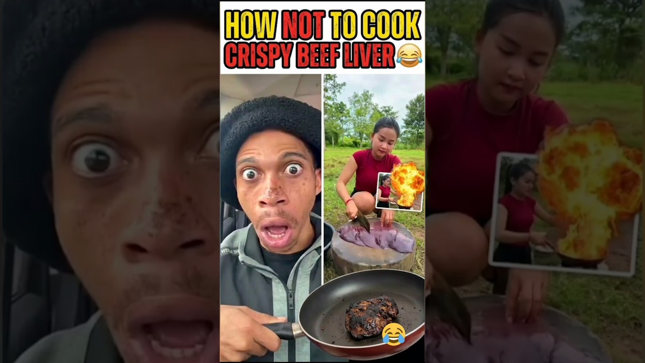 How NOT To Cook Crispy Beef Liver 😂"
