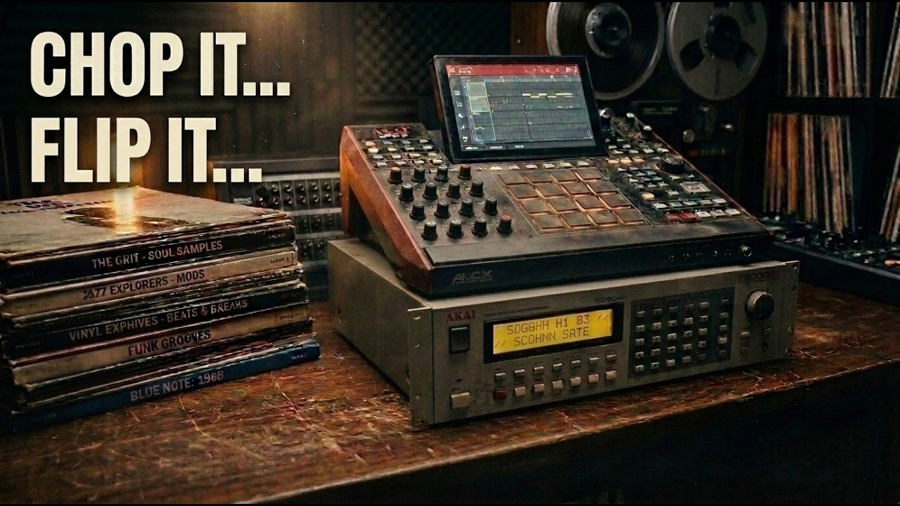 Akai s3000xl -  Making Boom Bap Beats Simple (MPC X)