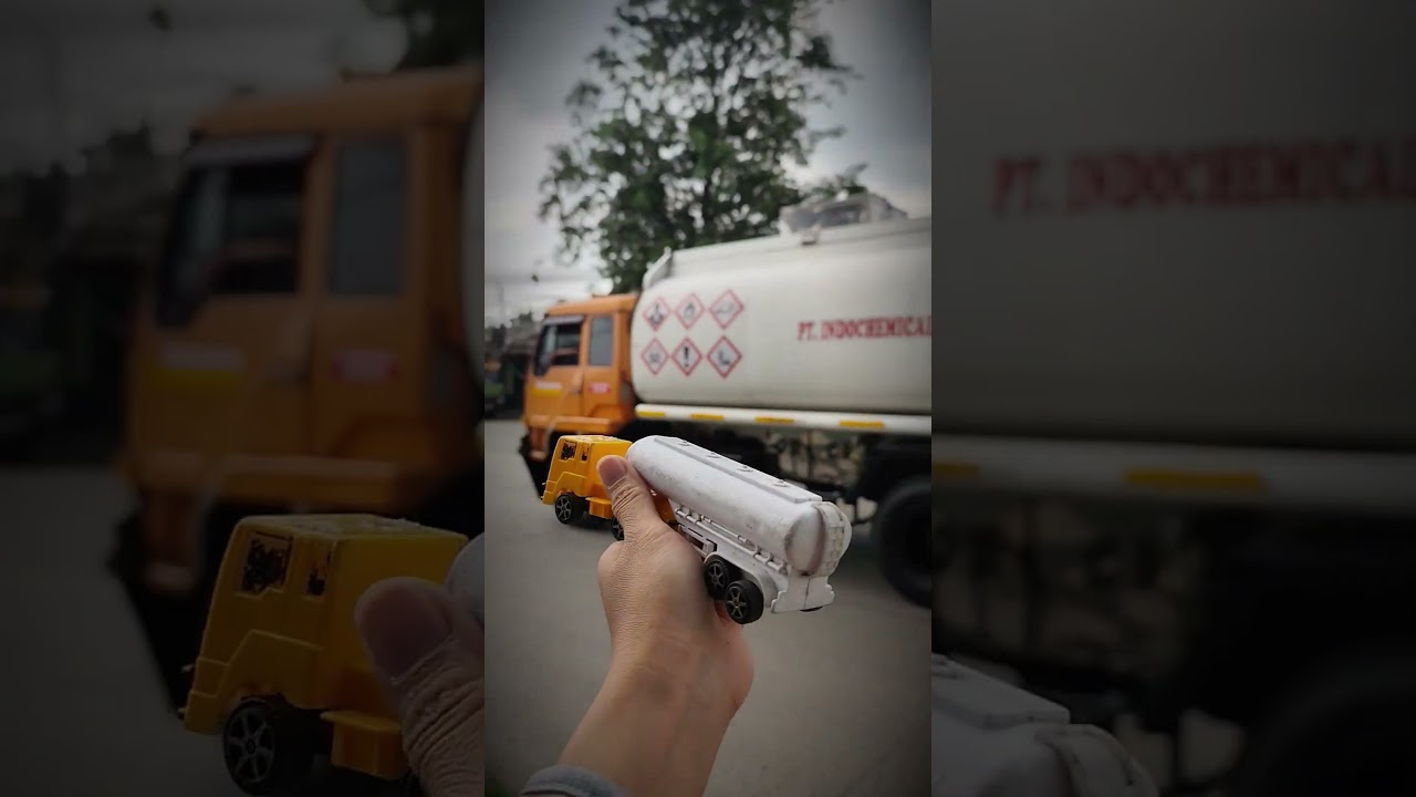 MOBIL MELINTAS 51 ‼️ Wadidaw....Truk tangki orange putih, sangat mirip sekali #automobile #momobilan