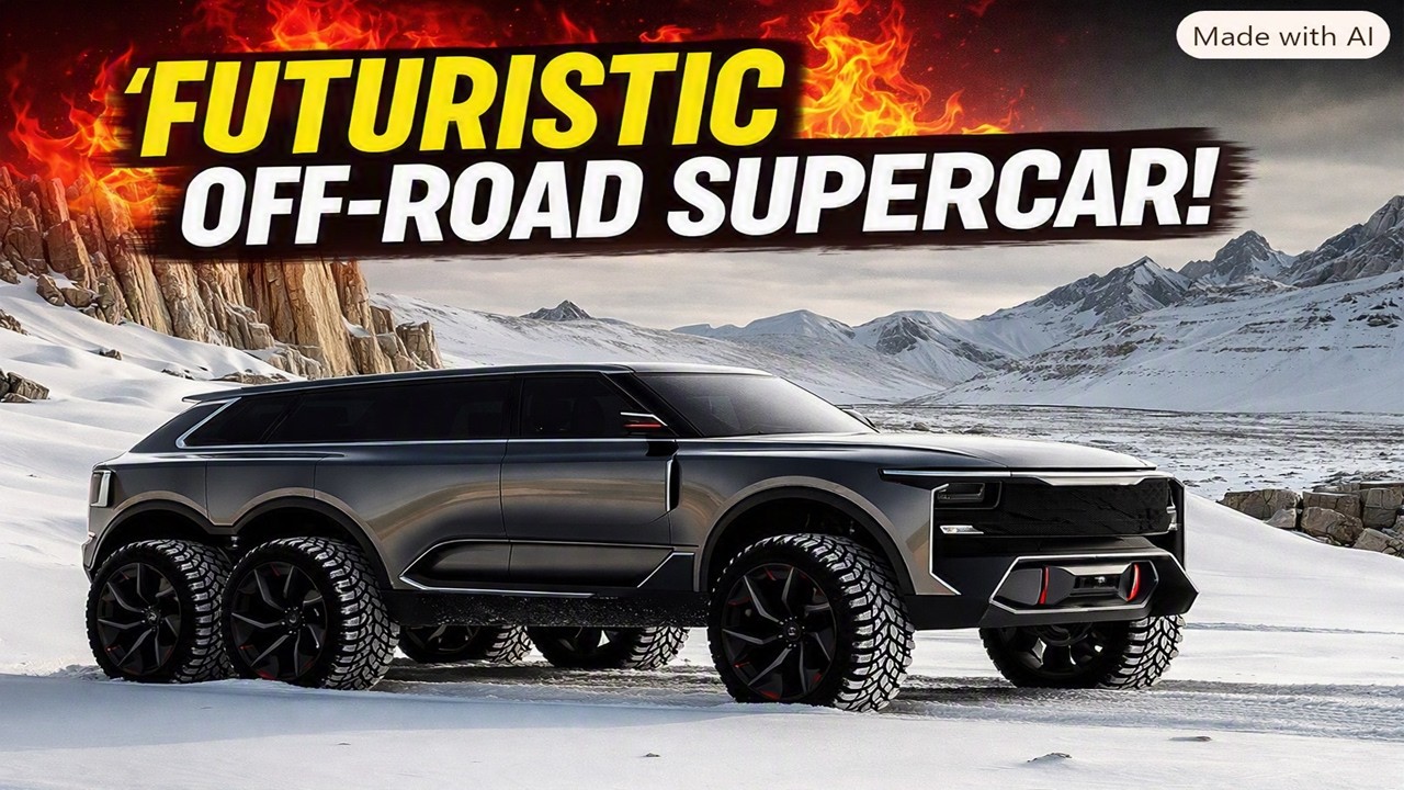 How a Futuristic 6x6 Supercar Dominates the Snow! ❄️🏎️