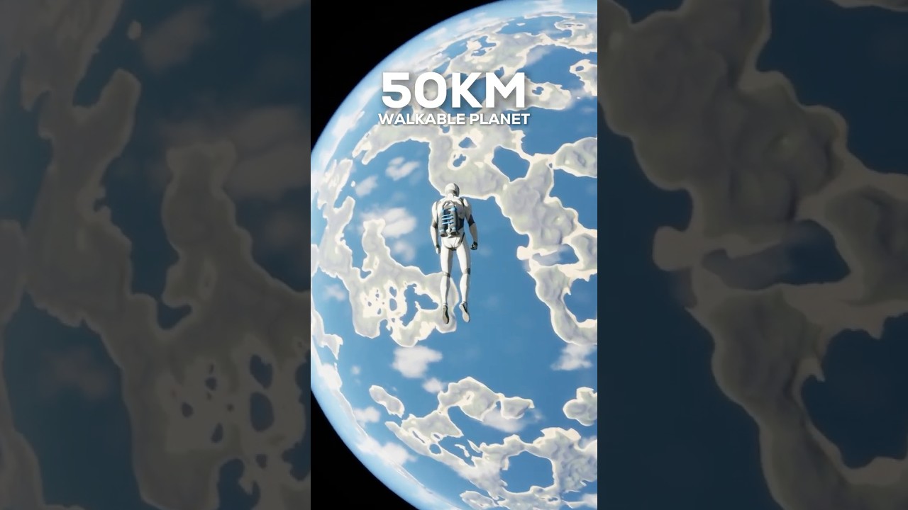 50km Walkable Procedural Planet in UE5 | PlanetGen V1.2