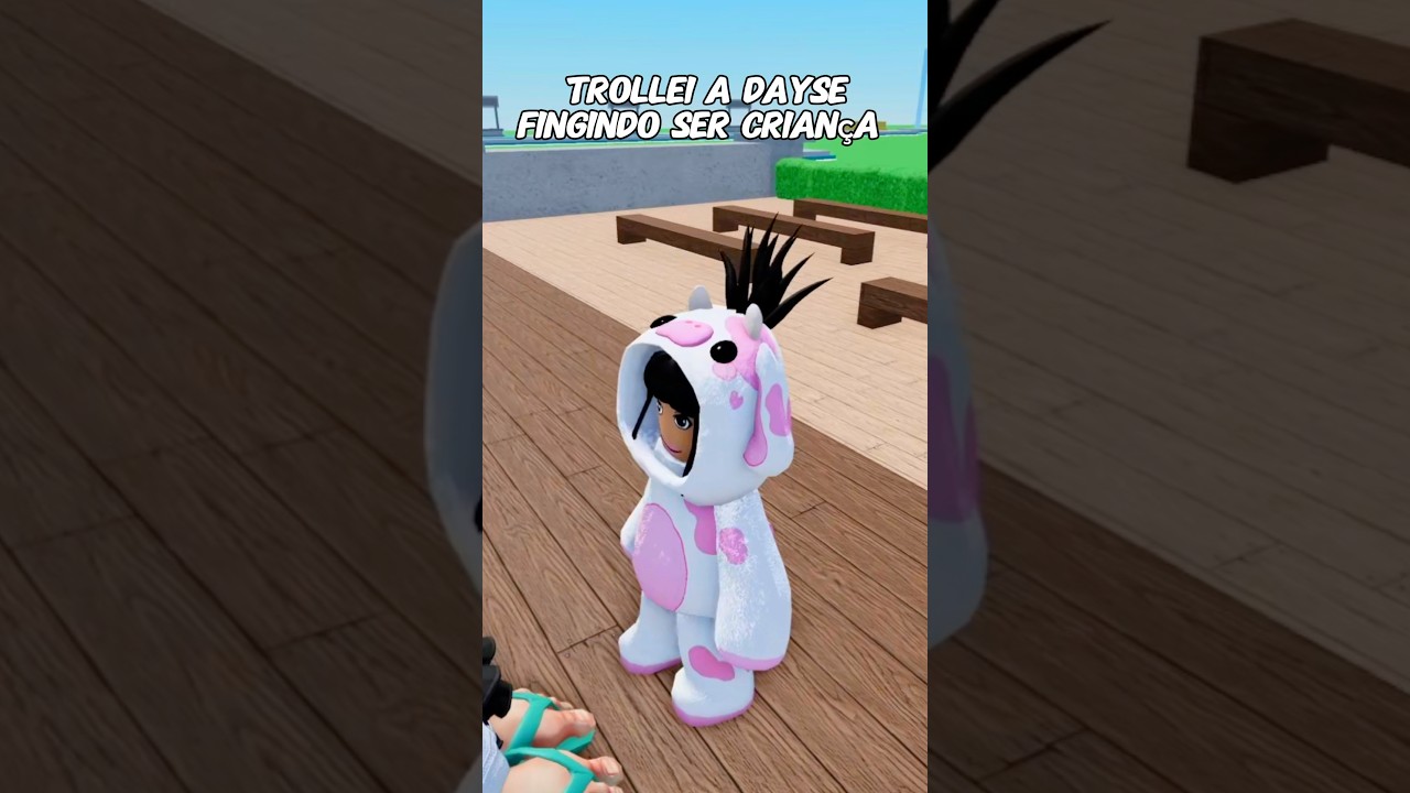 TROLLEI A DAYSE FINGINDO SER UMA CRIANÇA 🍭👧 #roblox