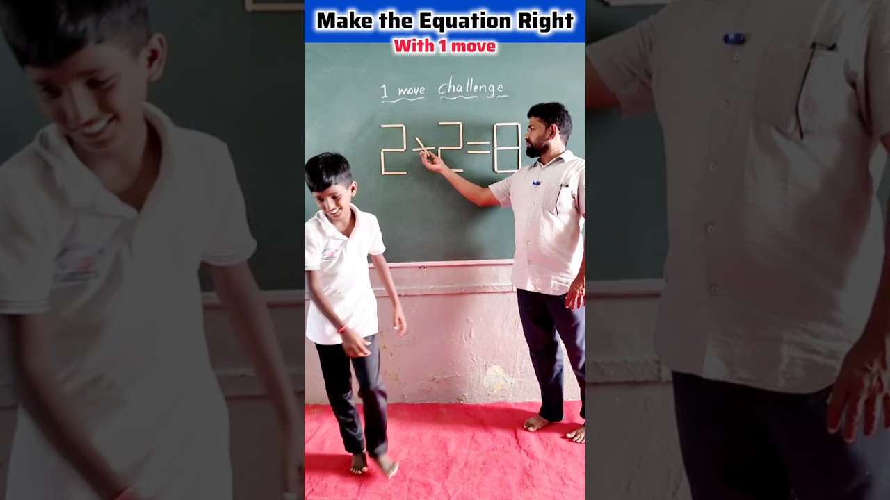 Make the Equation right with 1 move. / innovative ideas @ravirajmaster