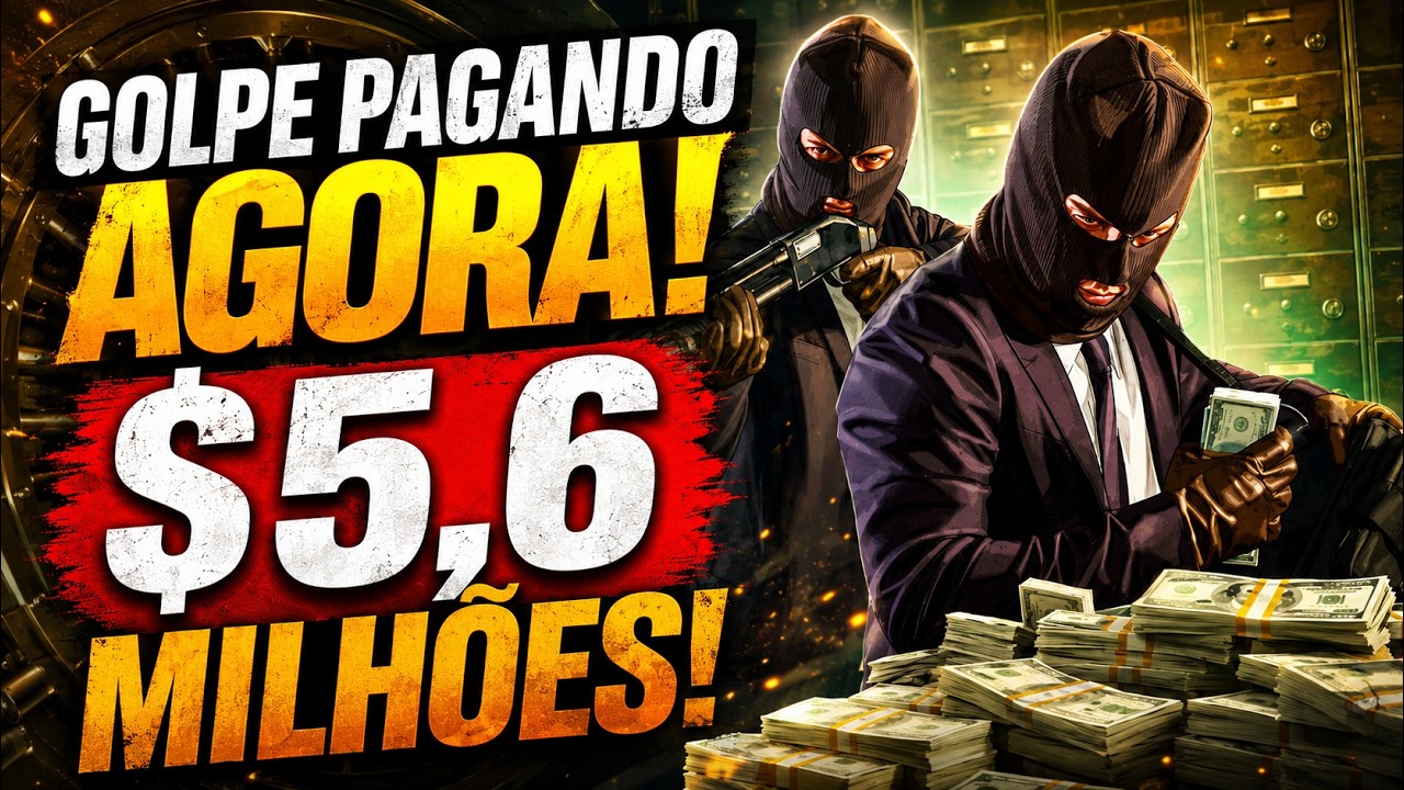 🚨 GANHE $ 5.6 MILHÕES NO GTA ONLINE AGORA! O MELHOR FARM DA SEMANA! (PACIFIC STANDARD)