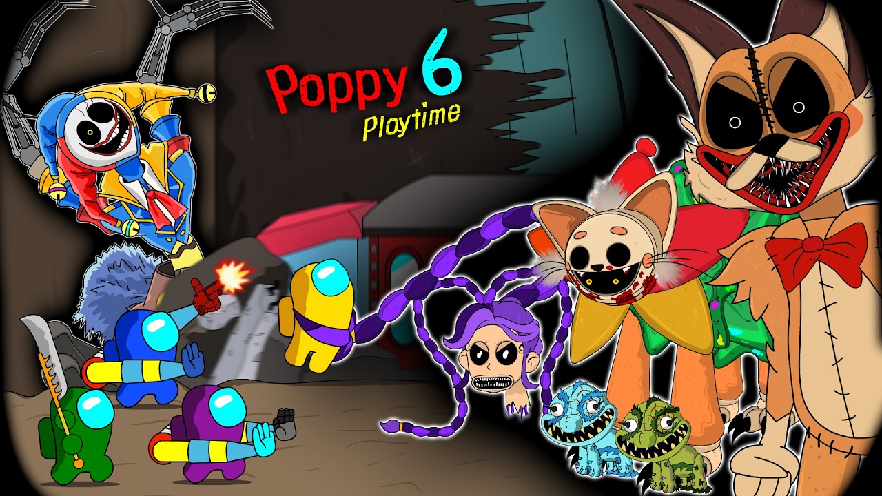 Among Us vs Poppy Playtime : Chapter 6 - PROTOTYPE lost his LEGS || ANIMATION