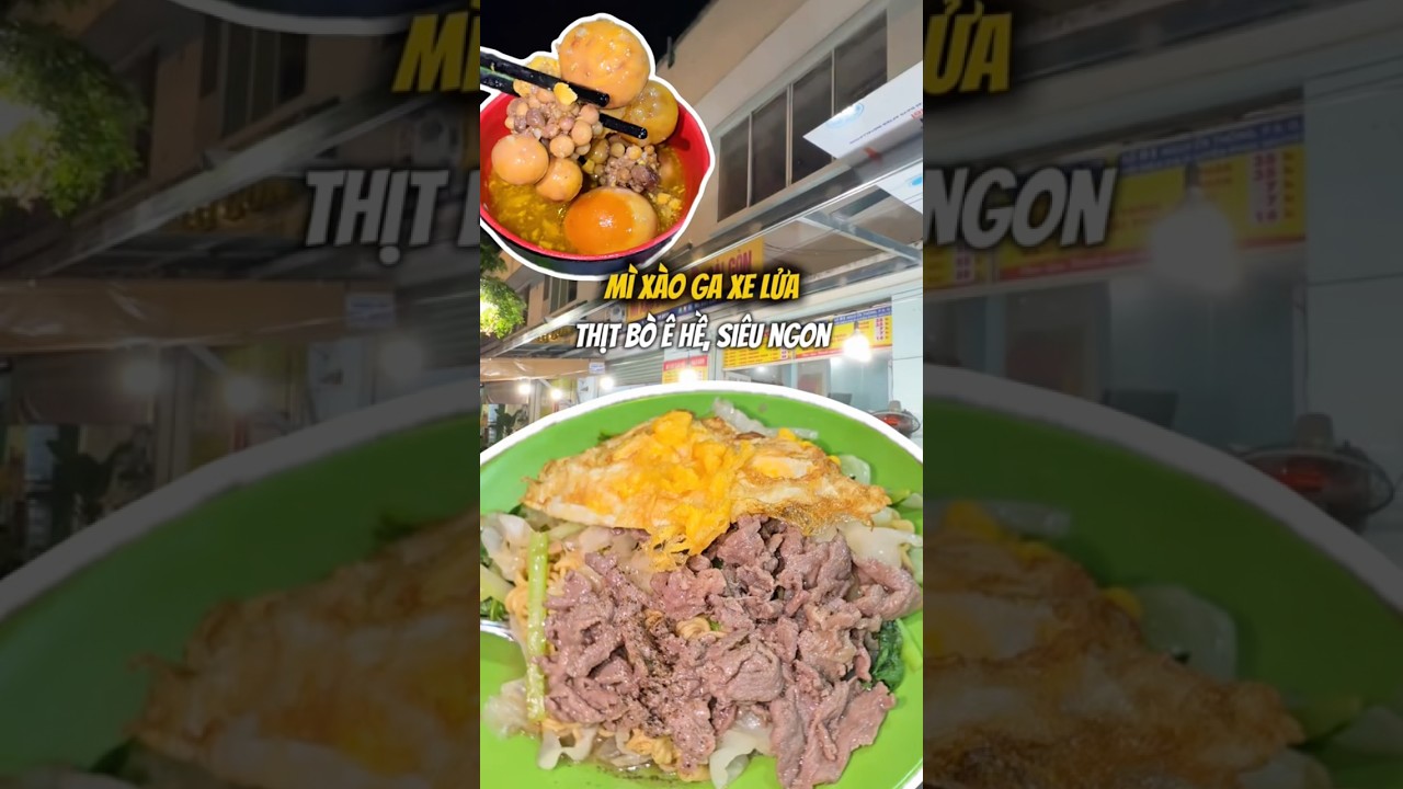 Mì xào ga xe lửa đầu tiên #anngonnoithang #food #foodreview