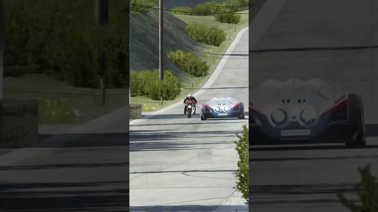 Kawasaki Ninja H2 vs Ferrari SF90, Devel Sixteen #shorts #kawasaki #superbike #supercars #car #cars