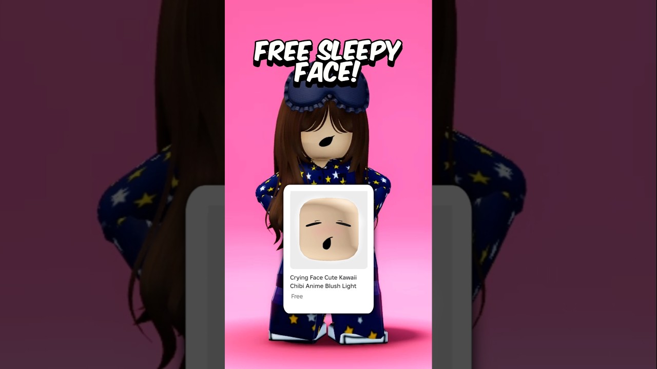 FREE YAWN FACE ROBLOX! #roblox #avatar #free