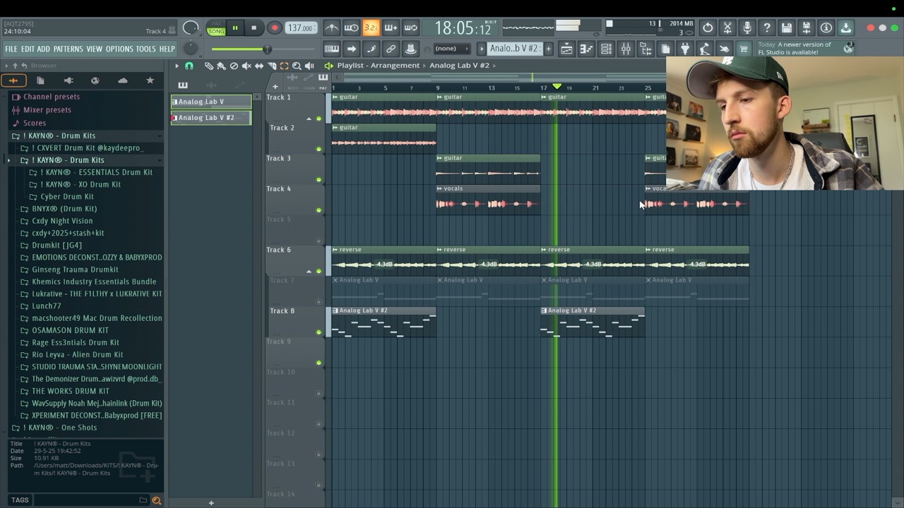 making a fire guitar beat for sosocamo | fl studio