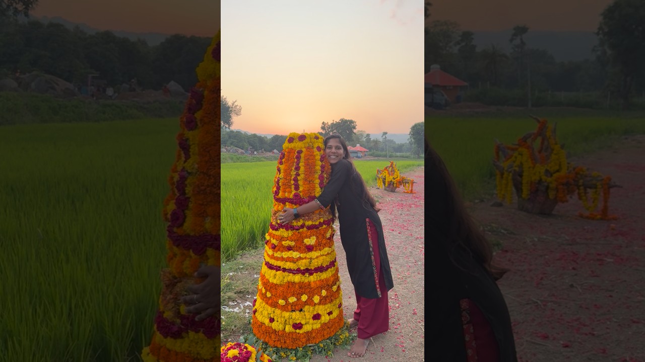 Bathukamma shoot #youtubeshorts #sruthipriyapeddinti #bathukamma