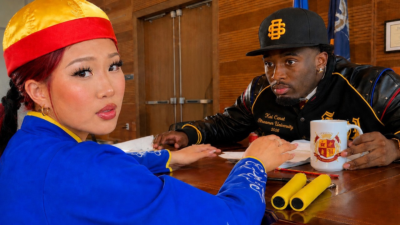 Nina Lin Auditions For Streamer University To Kai Cenat!
