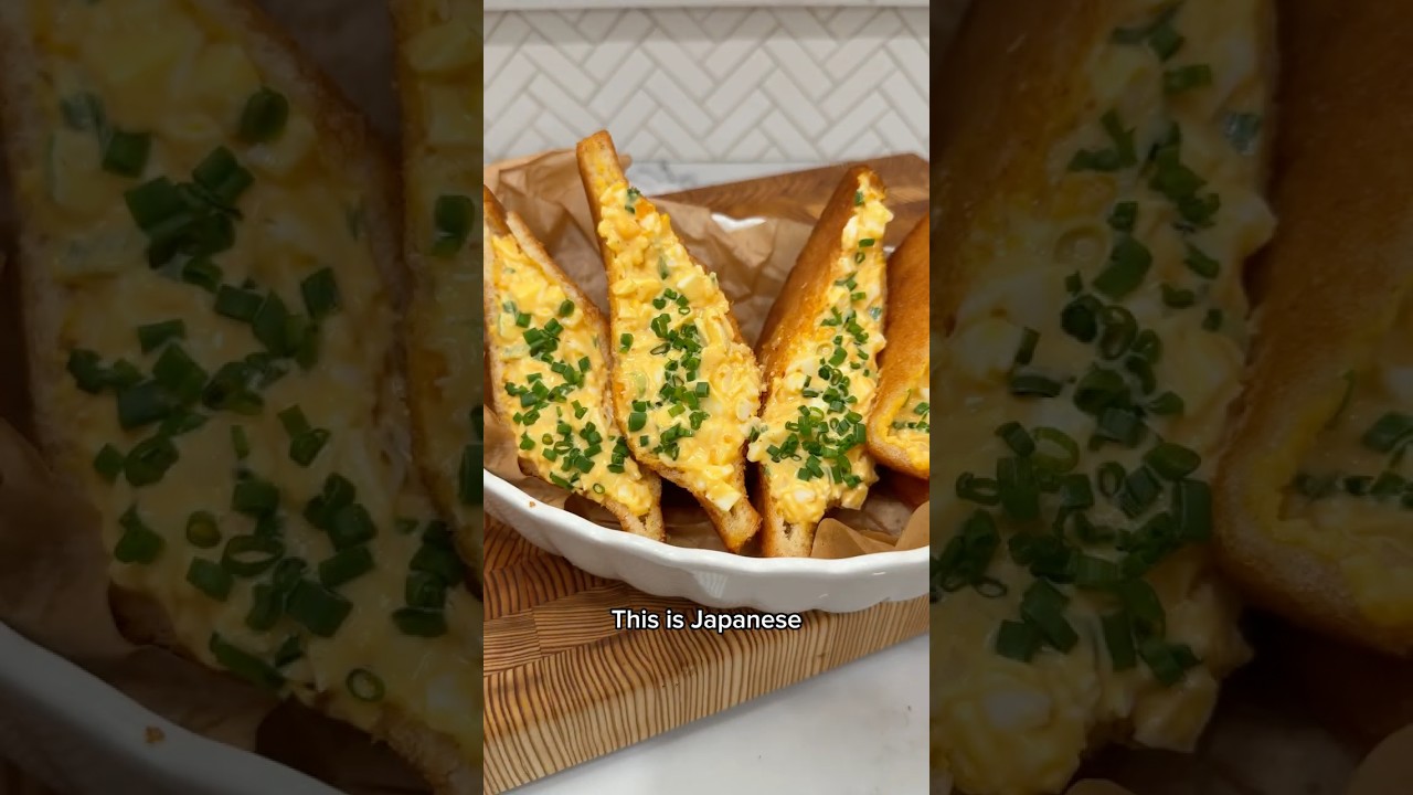 FRIED JAPANESE EGG SALAD SANDO 🥚🍞🌶️