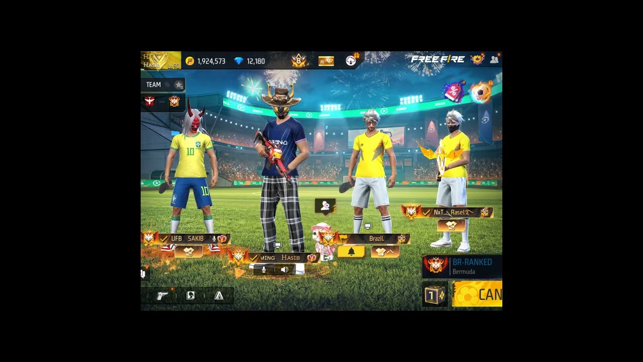 Collection Vs With FF Brazil Player😎 || Gaming Hasib